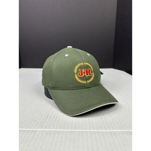 J R Cigar Baseball Cap Hat JR Cigars Smoking Flexfit OSFA Dark Green Stogie New